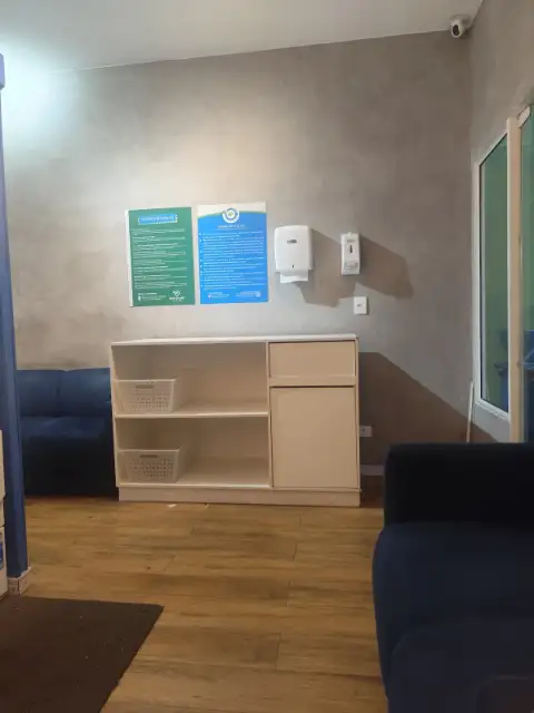 Bancada para dobrar roupas na Eco Smart Lavanderia Campo Limpo