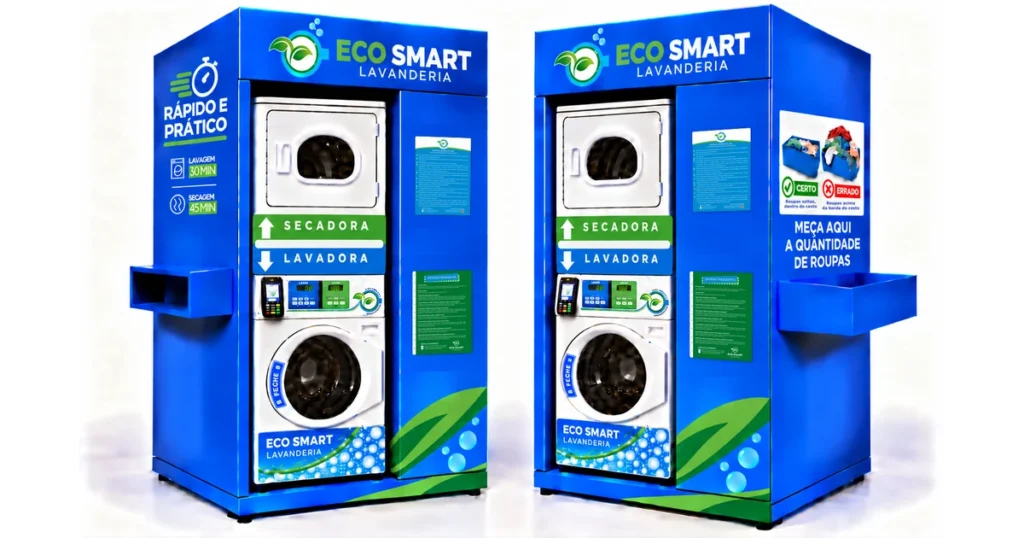Franquia de lavanderia: Eco Smart lança módulo compacto de 3,5 m² e dá exclusividade a quem já é franqueado