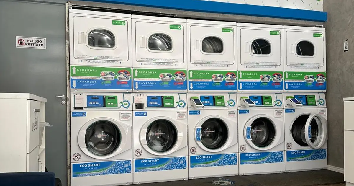 Lavanderia self-service no Méier: Eco Smart Lavanderia com 5 lavadoras e 5 secadoras após a ampliação